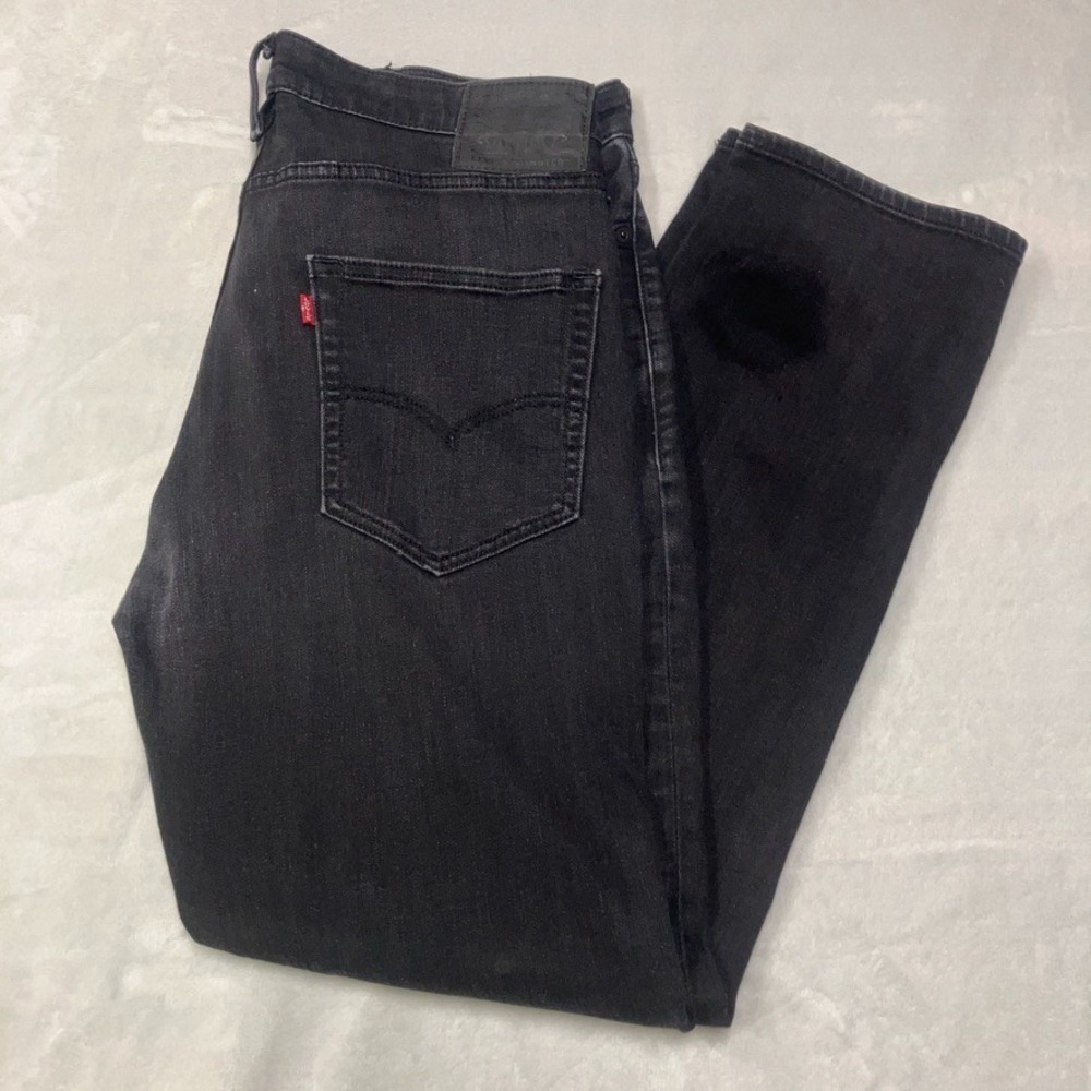 Levis Commuter‎ Pants Mens 36x32 Black Stretch Cycling Travel 3M Reflective